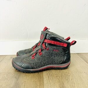 Jambu Everest Water-Resistant Weather Ready Ankle gray black sherpa Boot 9.5